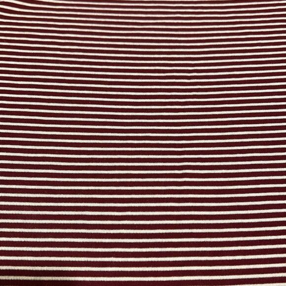 Old Navy Top-Maroon and White Striped-Medium - Picture 2 of 4